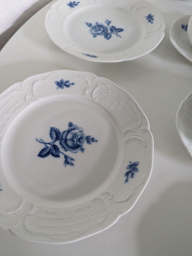 Rosenthal Sanssouci Serwis Blaue Rose Unikat