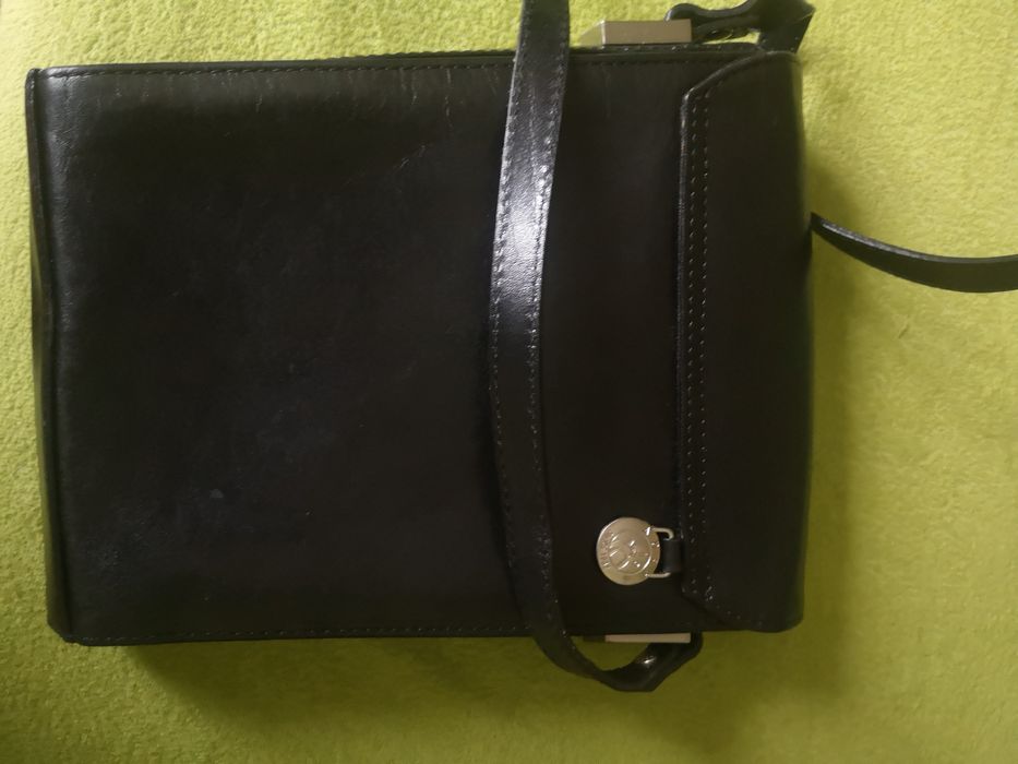 Torebka Adax czarna skóra.