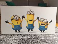 Obraz na płótnie Minionki (Jump) 100x50