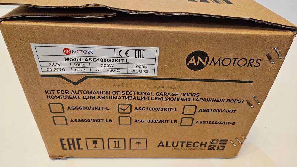 Автоматика для гаражних воріт Alutech AN Motors ASG1000/3 KIT-L