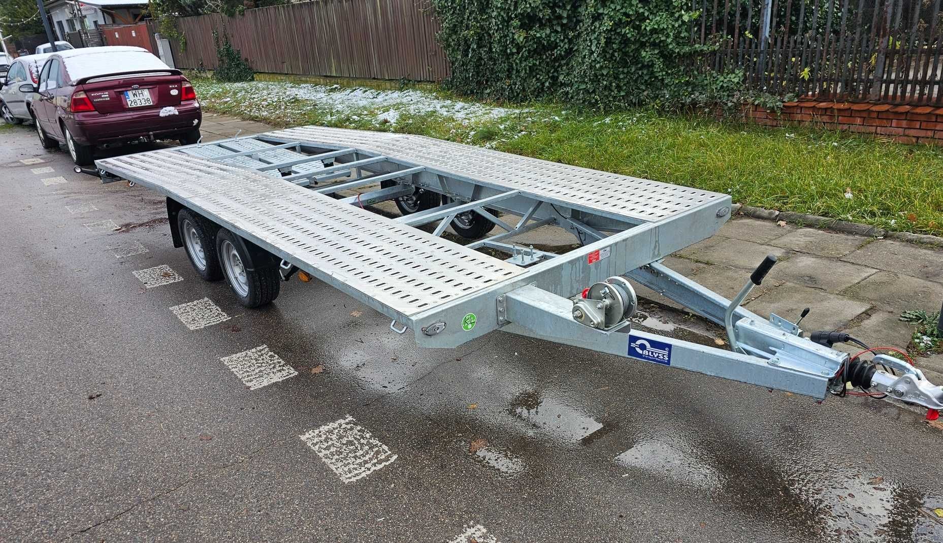 LAWETA 5x2 DMC 2500 wynajem wypożyczalnia przyczep lawet samochodowa