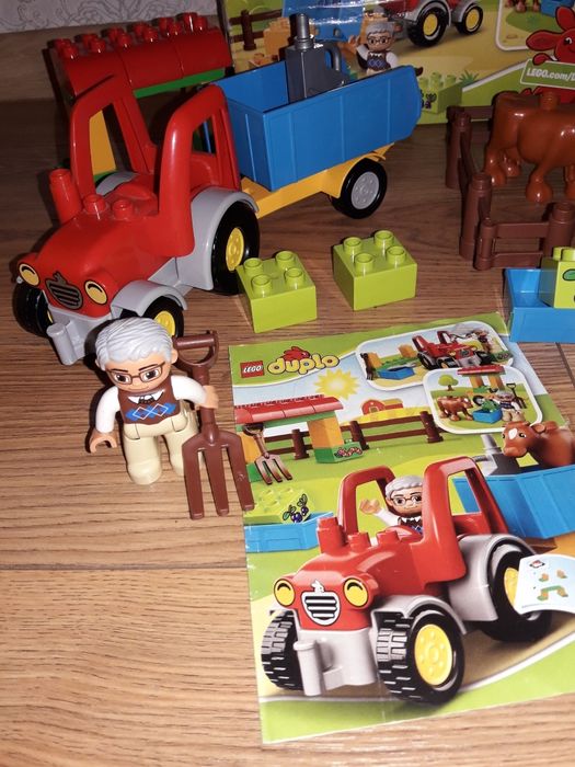 Лего дупло трактор з прицепом 10524