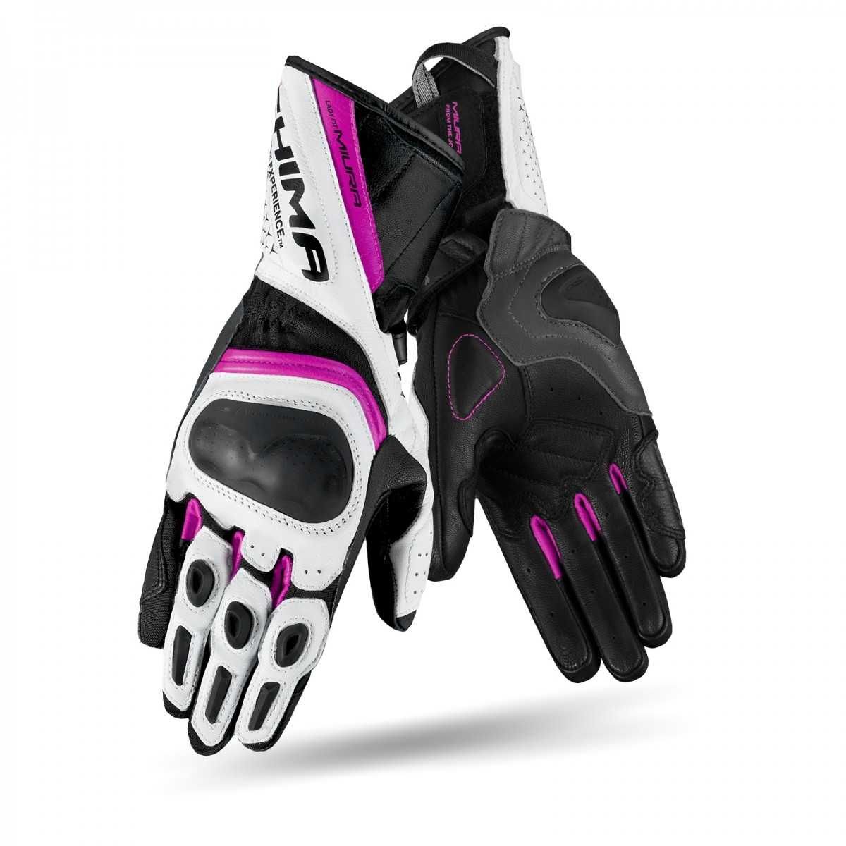 Rękawice motocyklowe damskie sportowe SHIMA MIURA GLOVES PINK