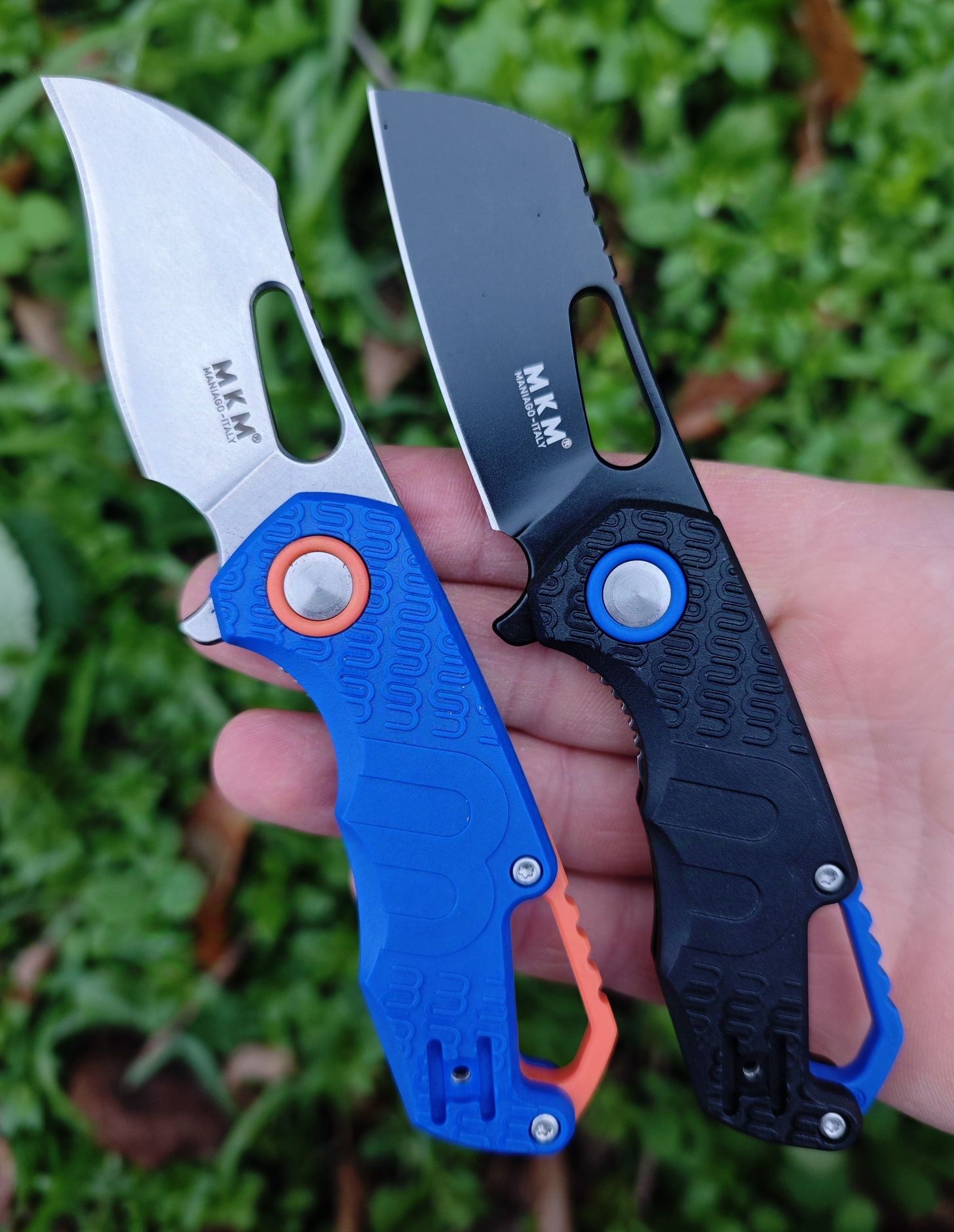МКМ Isonzo Hawkbill blue FRN, мини нож , яркий брелоки edc