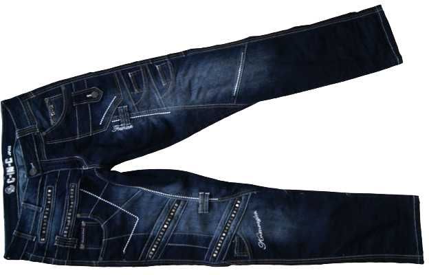 C-IN-C W30 L32 PAS 84 jeansy męskie jak nowe z elastanem