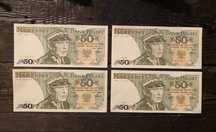 Banknot banknoty 50 zł Świerczewski 1988 r seria HM , HD , HH