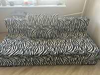Kanapa rozkladana zebra