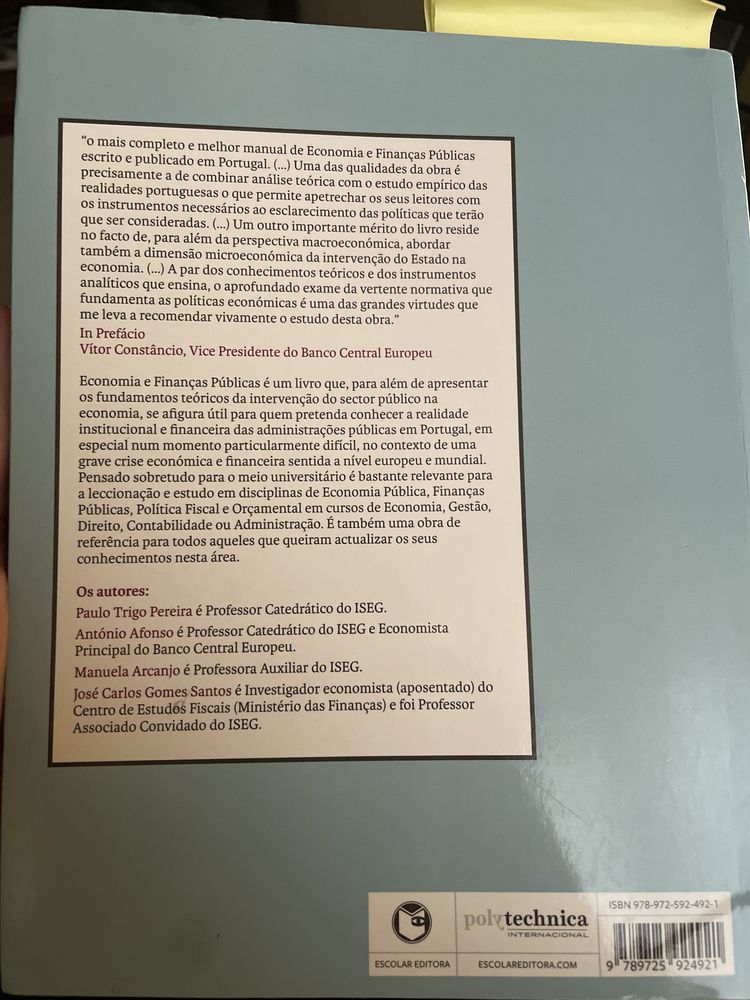 Economua e Finanças Publicas