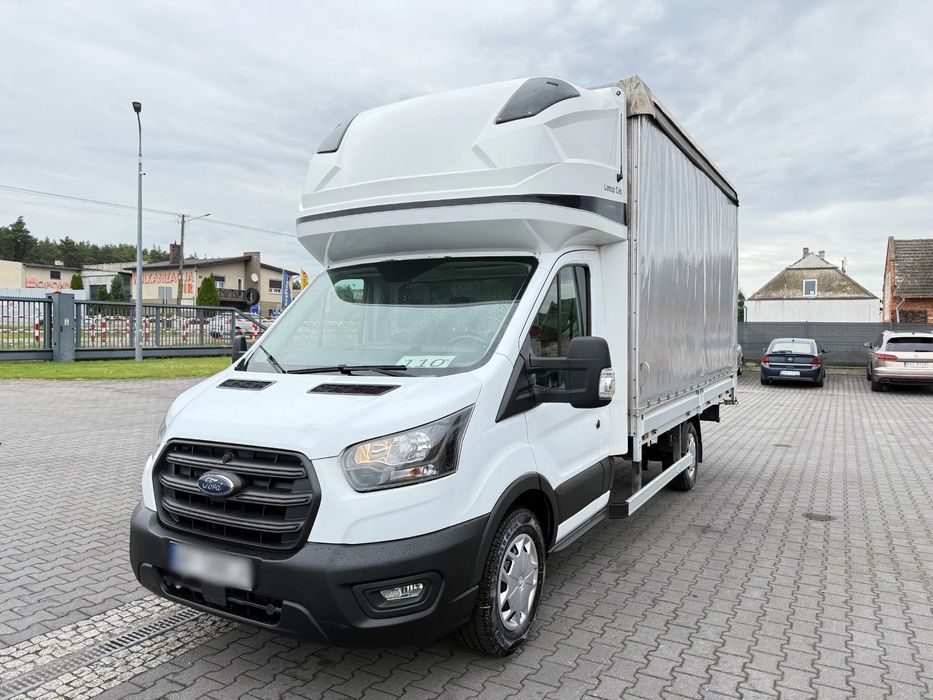 Ford Transit Plandeka Firana 8 EP Salon PL, Jeden Właściciel  NR. 110 Klimatyzacja, Tempomat , LIFT, Kabina Sypialna, Poduszki
