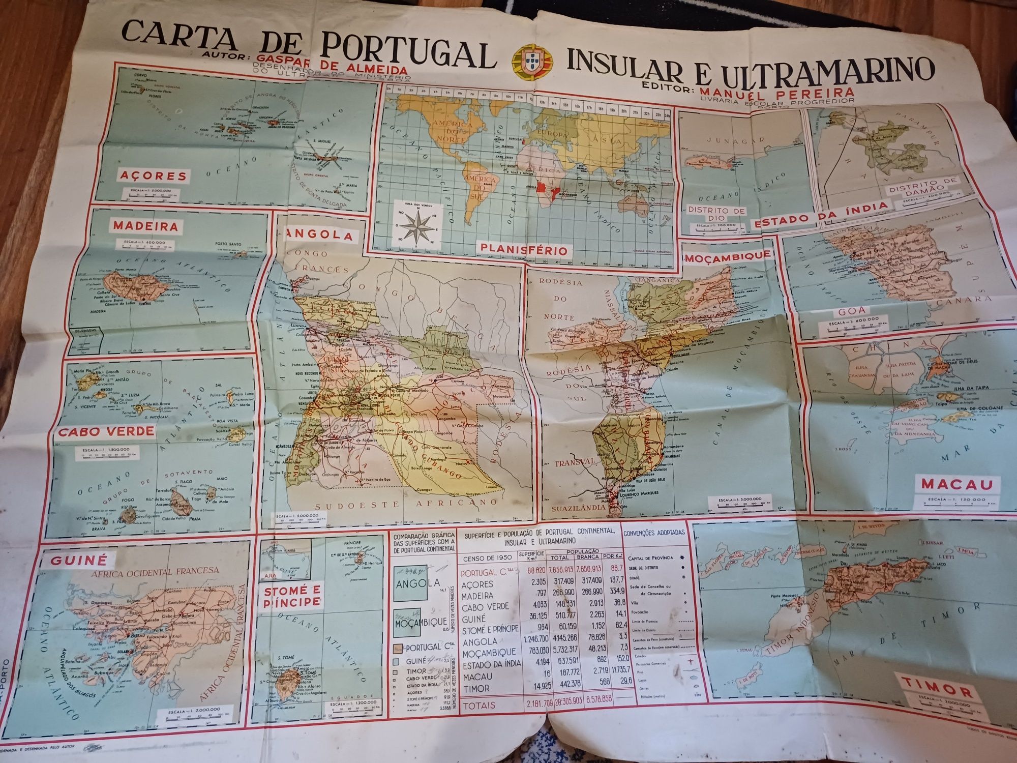 Mapa insular e ultramarino