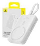 Powerbank BASEUS Magnetic 10000mAh 30W - Biały