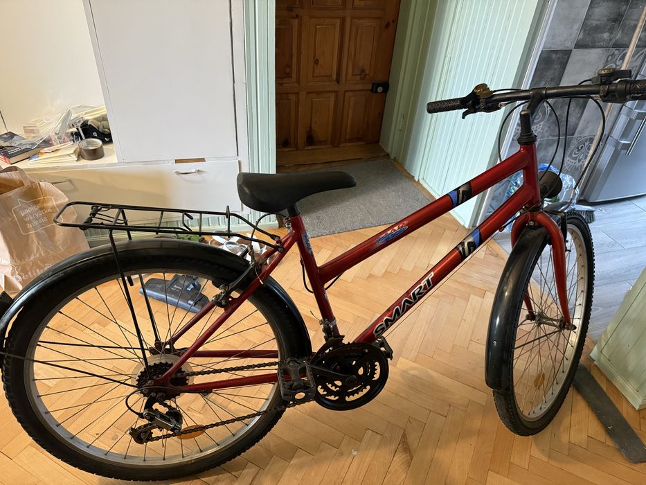 Rower smart czerwony nowy łańcuch