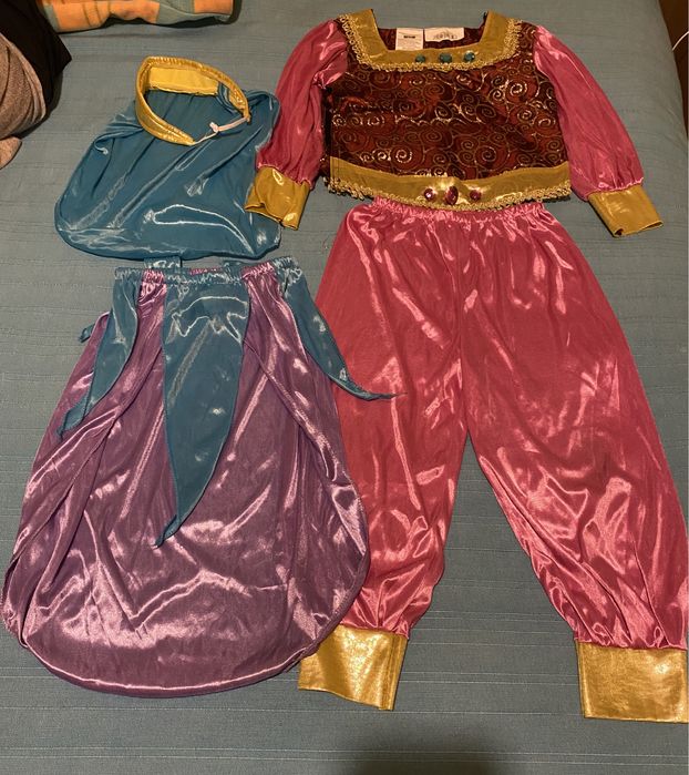 Fato carnaval criança princesa oriental