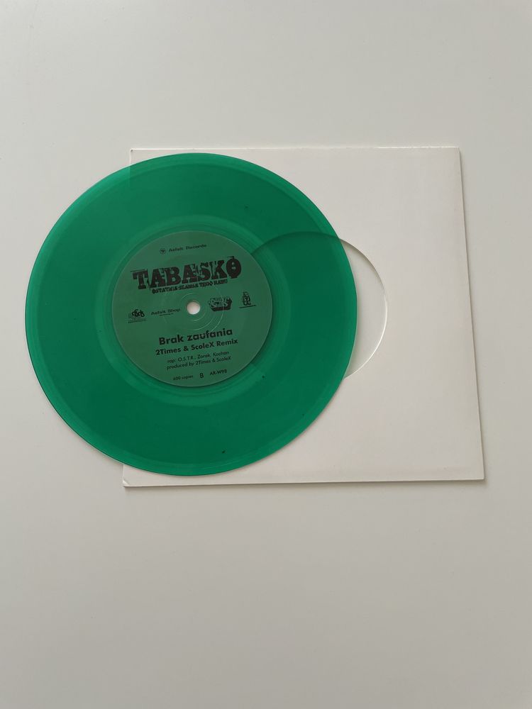 Tabasko - Otwieramy Myśli/Brak zaufania -  7" vinyl 1/300 limitowany