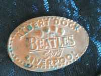 2 Chapas de Metal Antigas Beatles Beatles Story Liverpool Penny Land