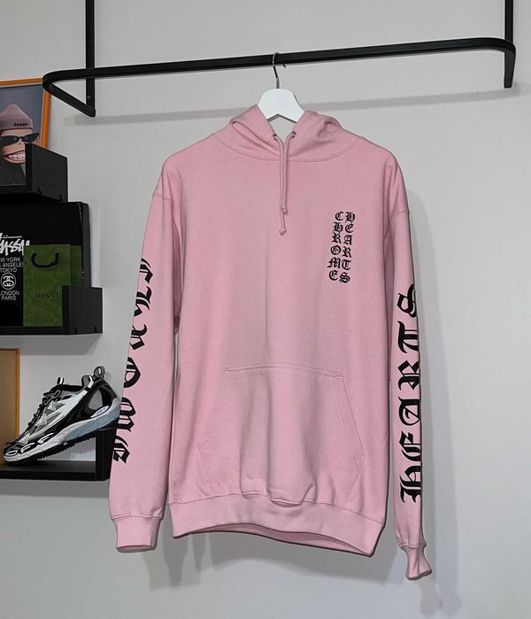 Худі Chrome Hearts рожевого кольору