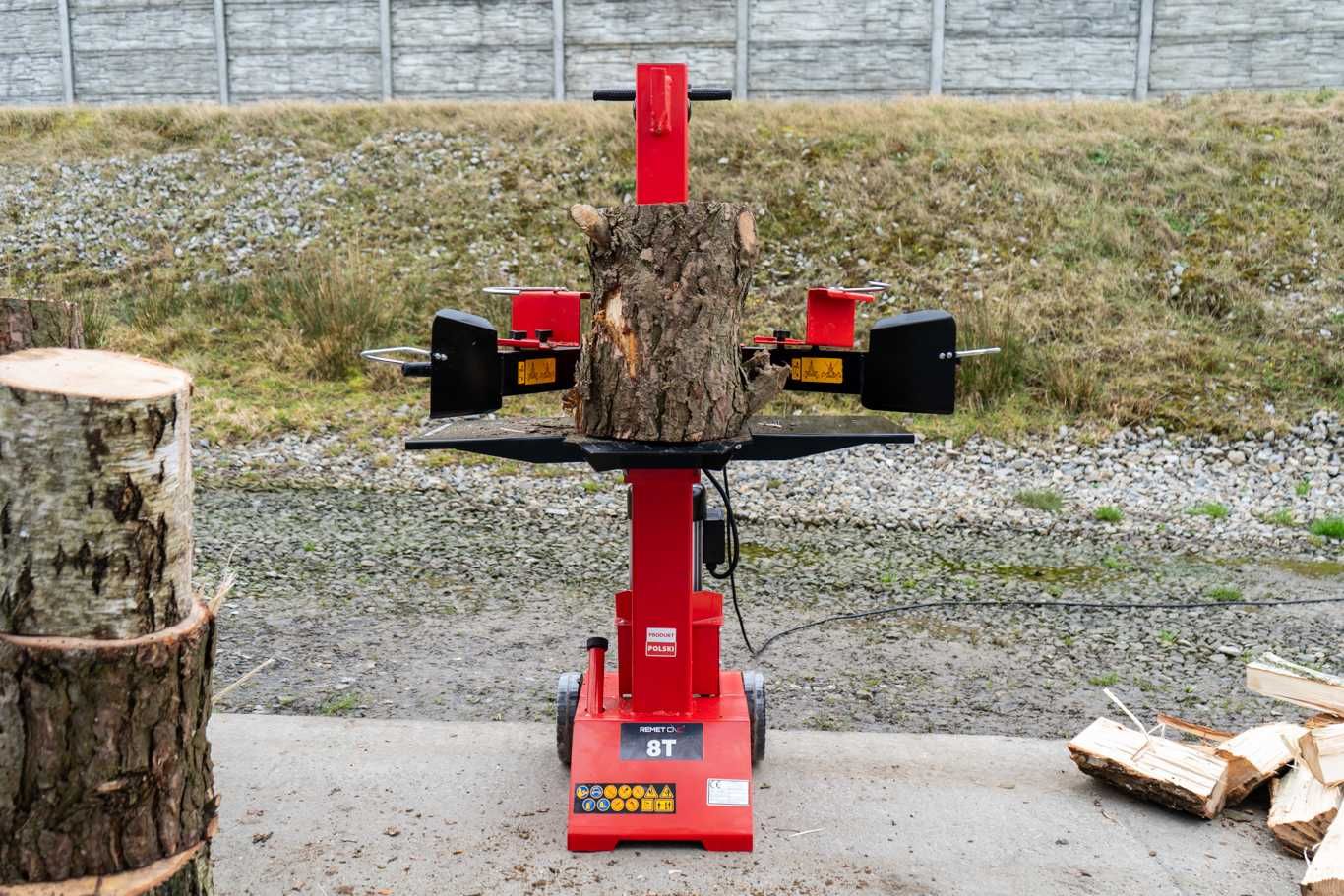 Łuparka hydrauliczna REMETCNC == 8TON== dostawa w cenie