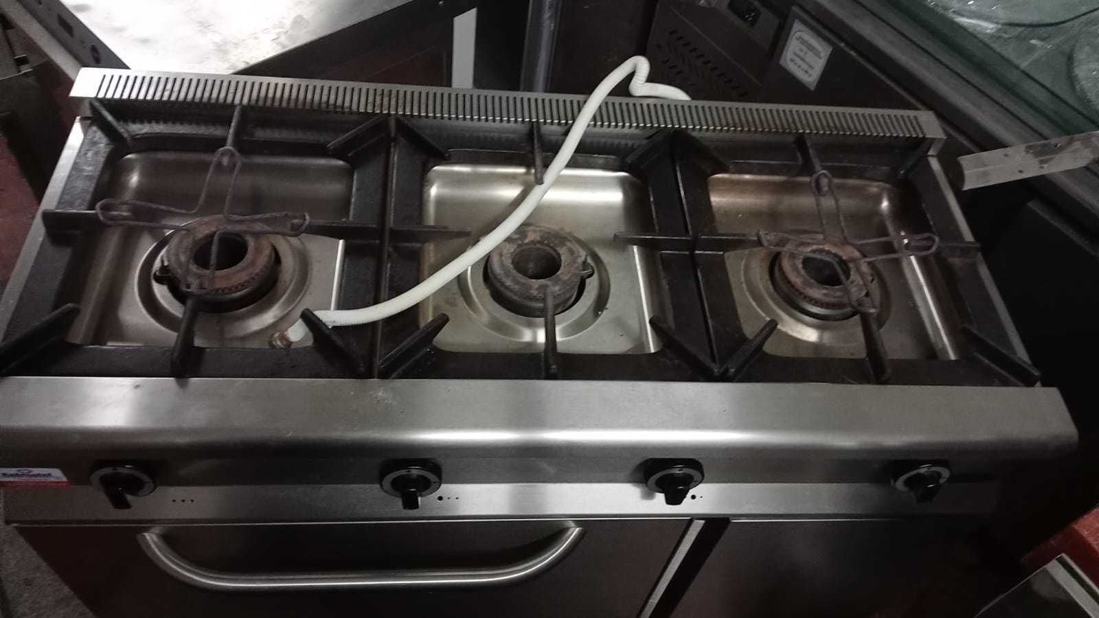 Fogão em aço inox JUNEX Praticamente Novo