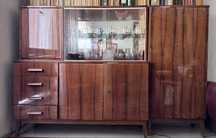 Meble vintage prl drewniane