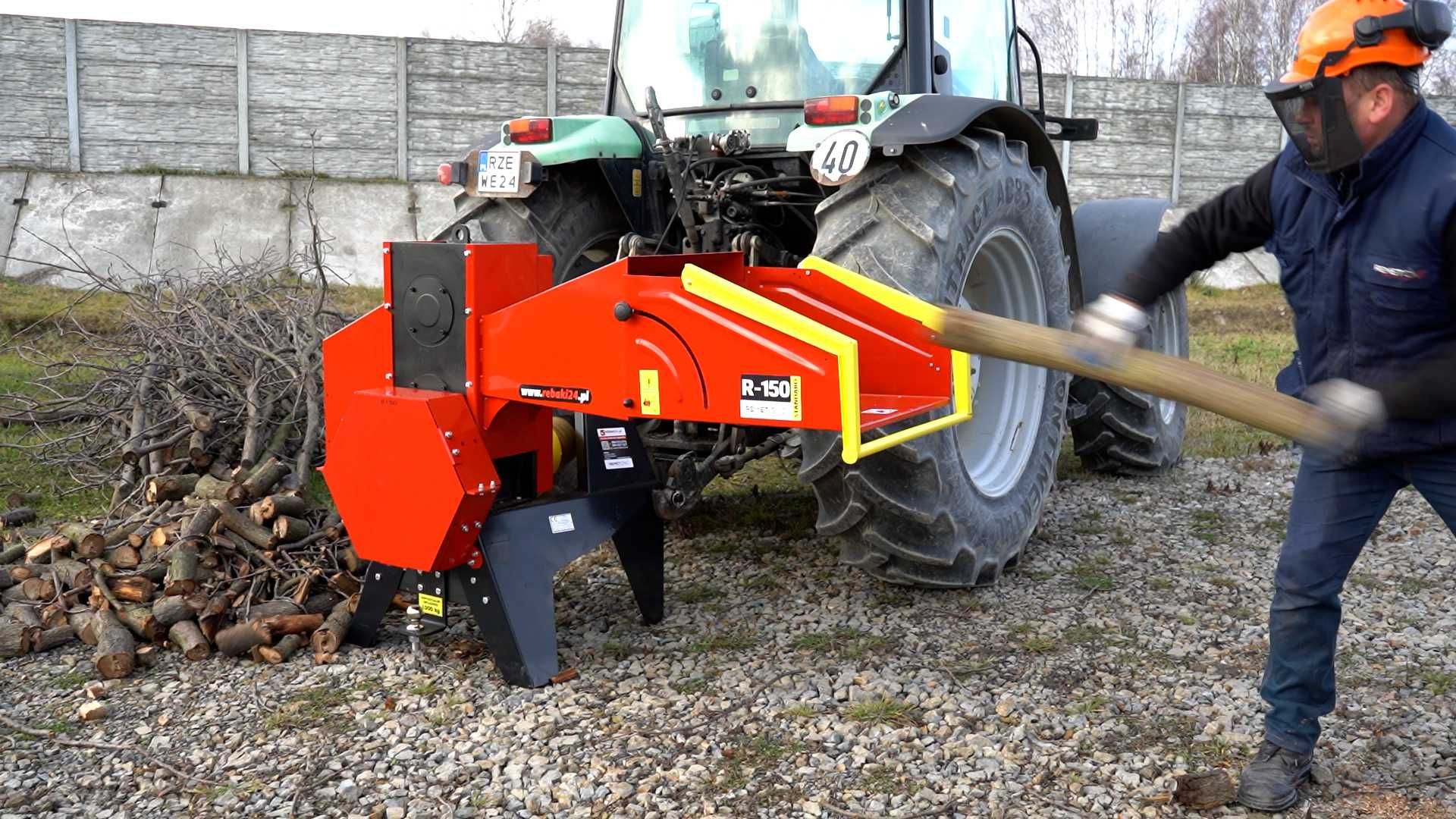 Rębak walcowy R-150 == ROLNICY Z PODLASIA == rębak do gałęzi REMETCNC