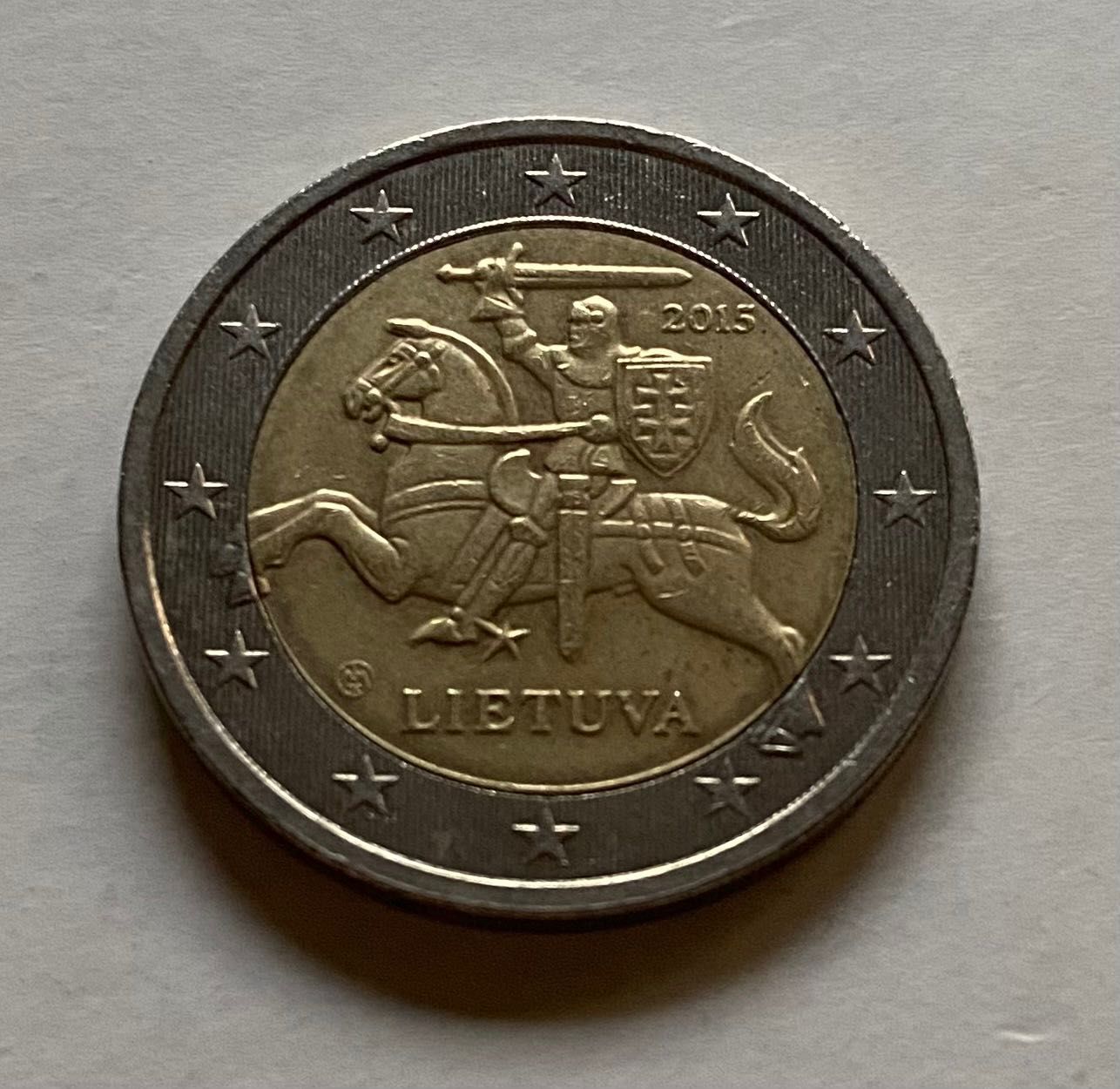 Moeda 2 Euros / 2€ - Lituânia - 2015