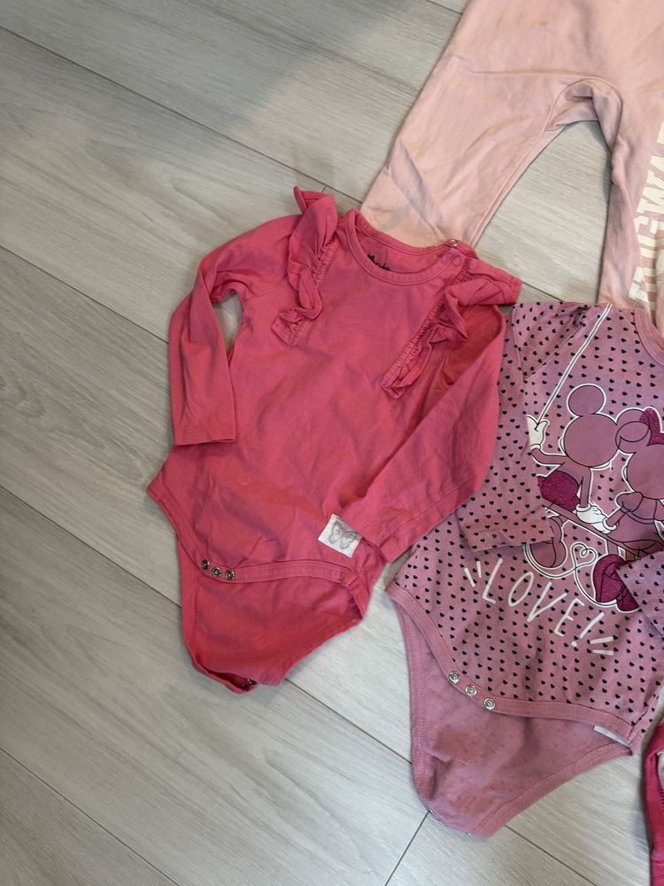 Zestaw ubranek pajacyki body h&m