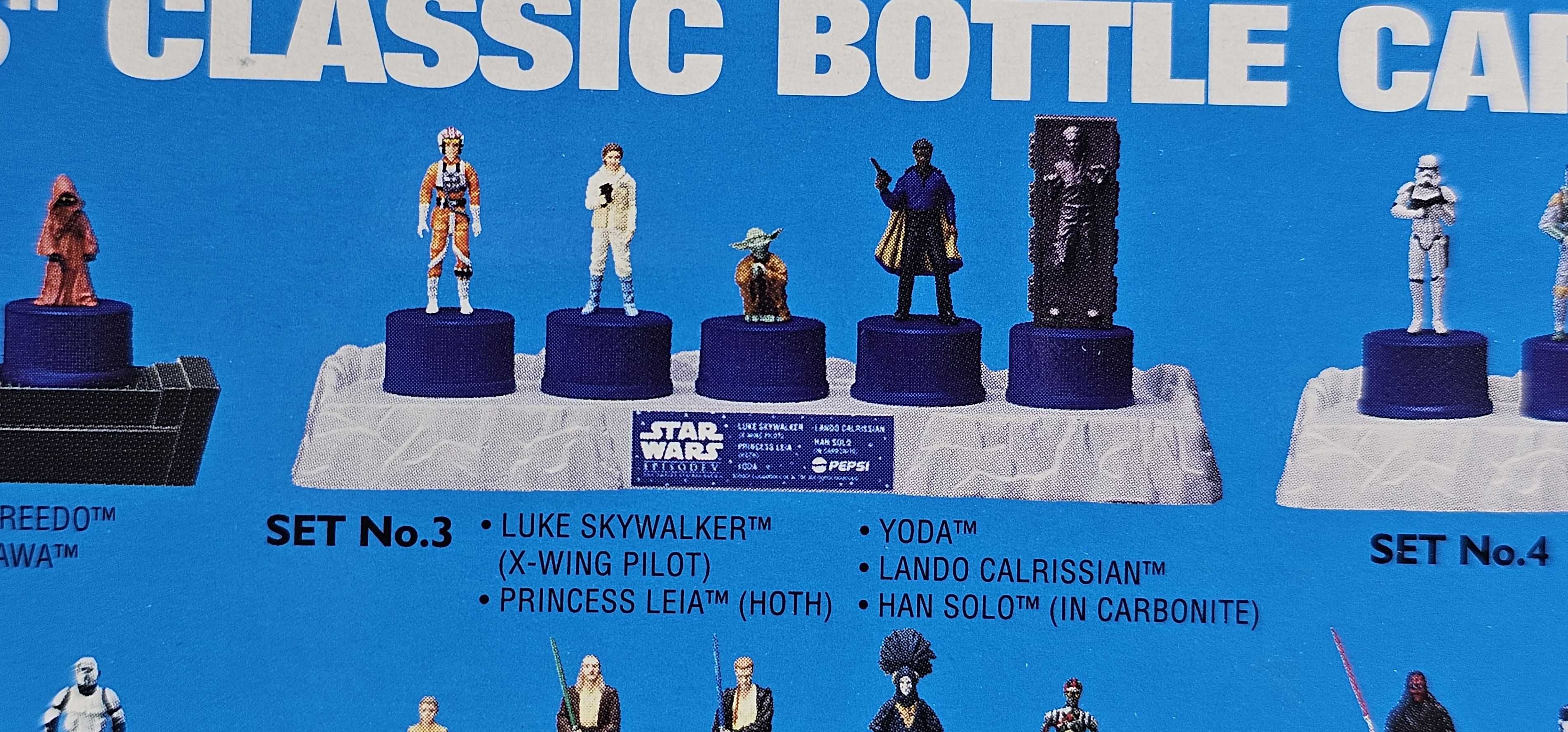 Star Wars Gwiezdne Wojny set no.3 edycja limitowa Classic Cap Bottle