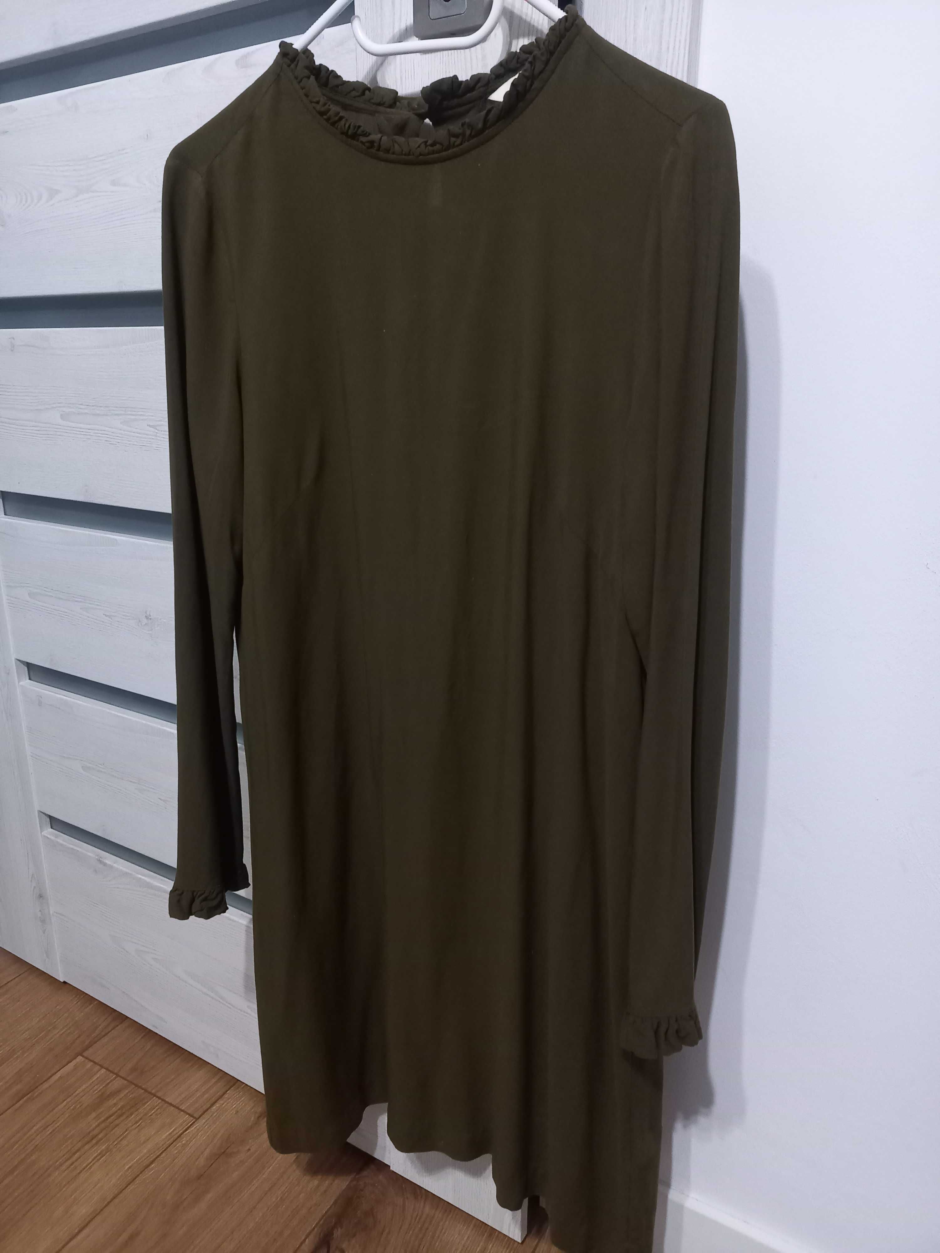 Sukienka khaki H&M