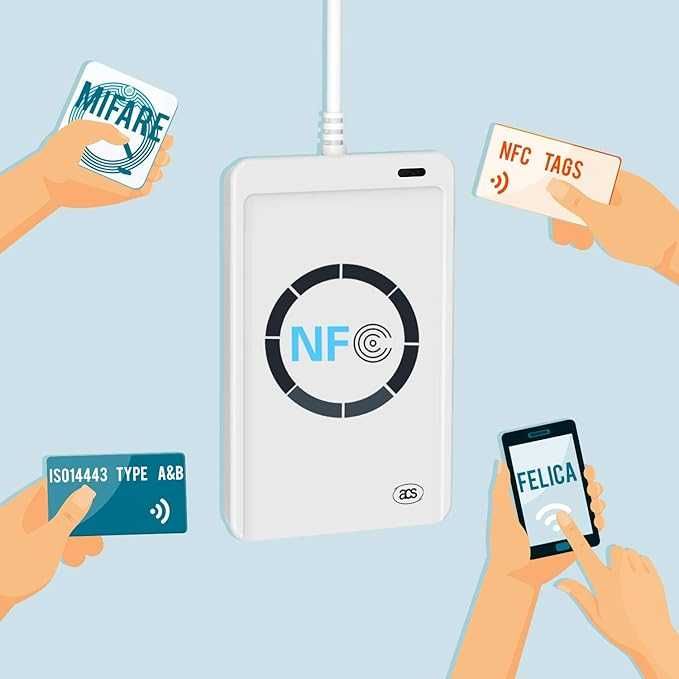 USB NFC RFID Reader Writer czytnik kart Chip RFID Fast NFC Reader