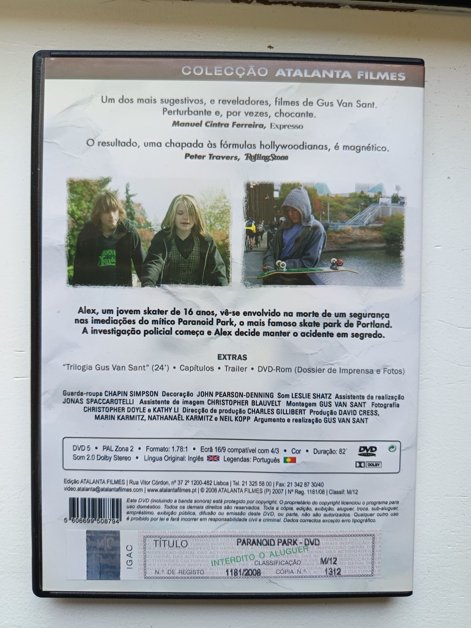 DVD paranoid Park
