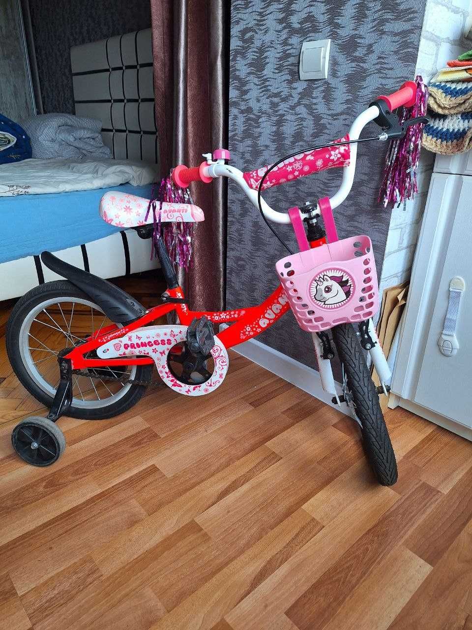 детский велосипед для девочки 4-8 лет в хорошем состоянии