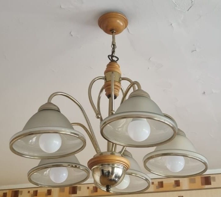 Lampa sufitowa piecioramienna