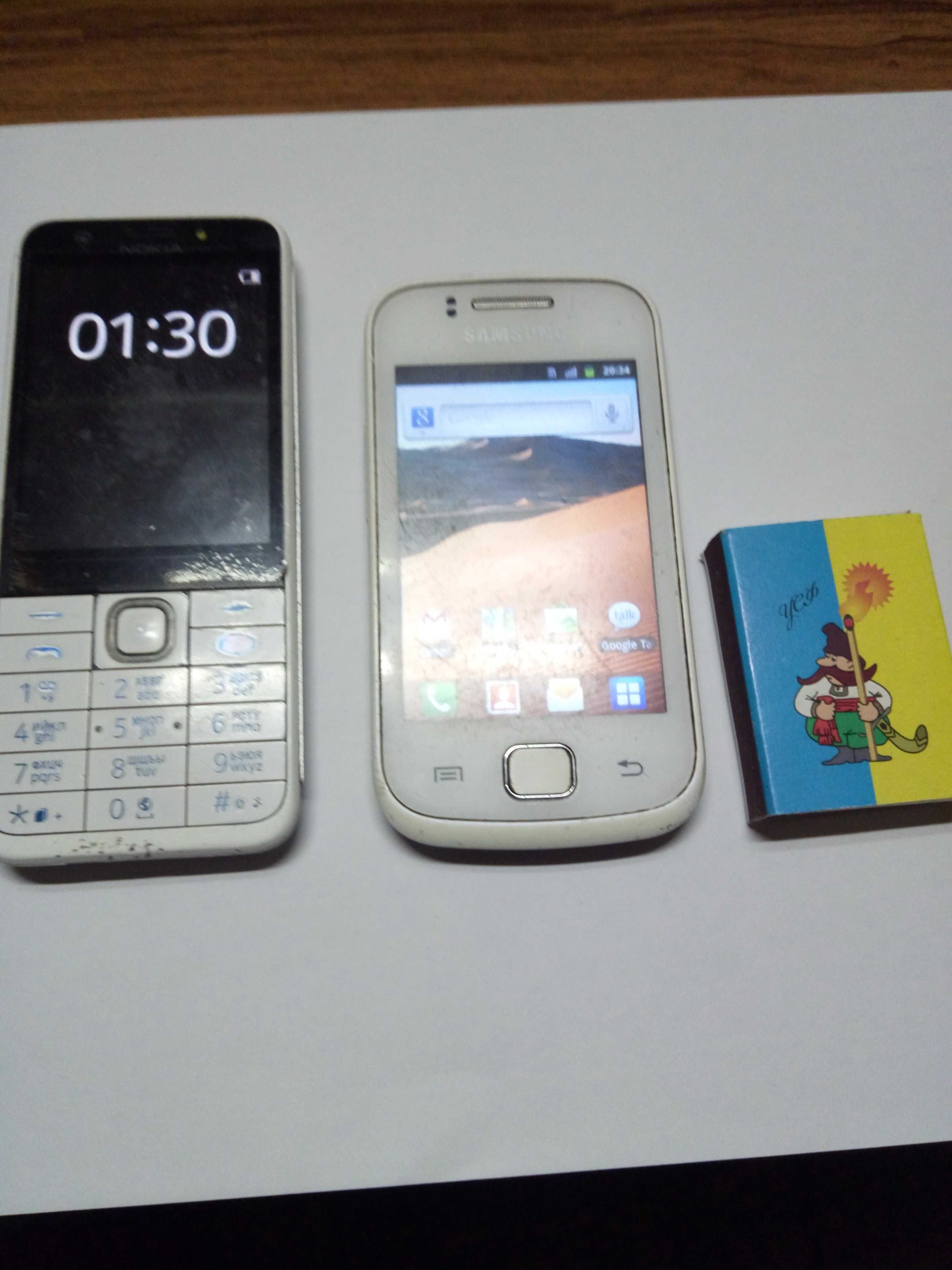 Nokia RM-1172 2 sim/ Самсунг GT-S5660  состояние рабочее