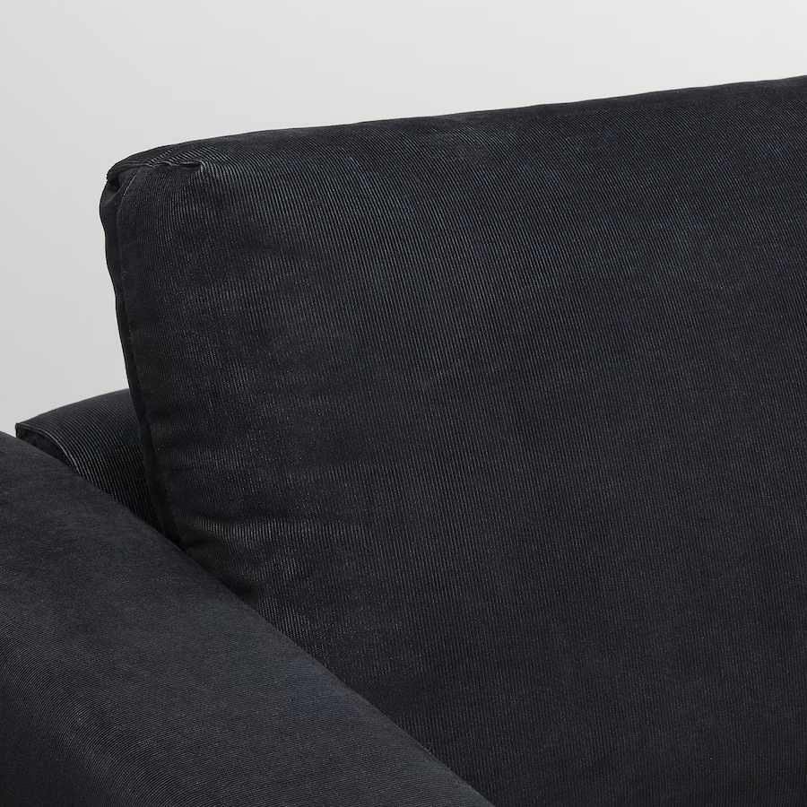 Chaise longue, c/braços largos/Saxemara azul-preto VIMLE