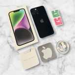 Iphone 14 mindight granat 128gb bardzo dobry pelny zestaw 89% okazja