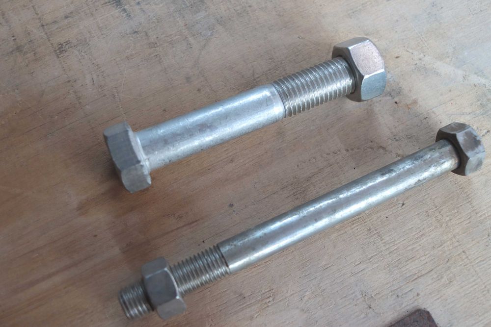 Parafusos sextavados M20x120 M16x180 porcas anilhas em aço inoxidável