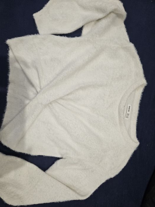 Sweterek biały dziewczęcy 134