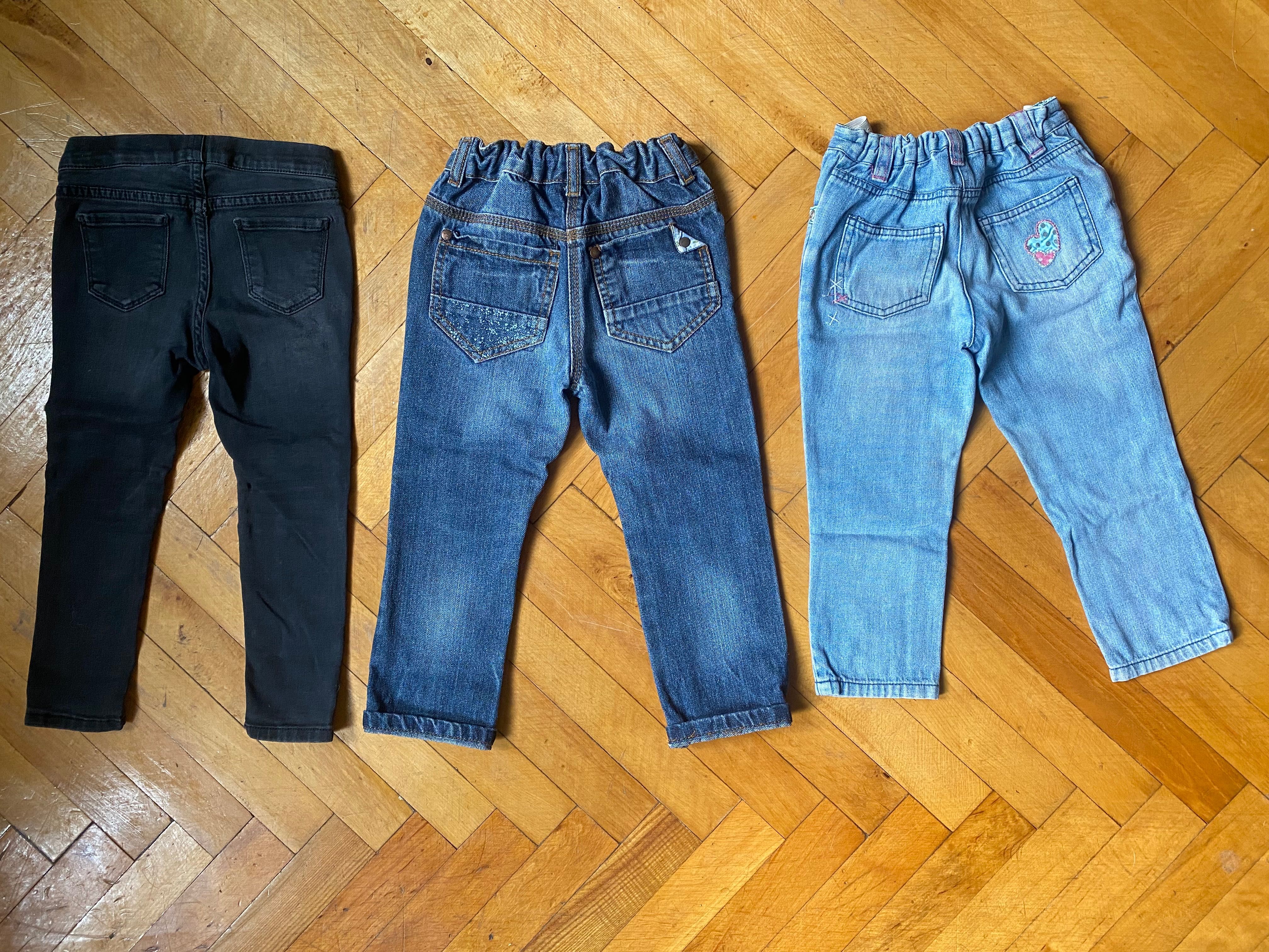 3шт Джинси фірмові для дівчинки 92-98см 2-3р 24-36міс Next Tu h&m коти