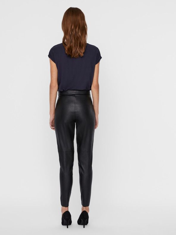 Legginsy ecoskóra czarne spodnie Vero moda r.XS