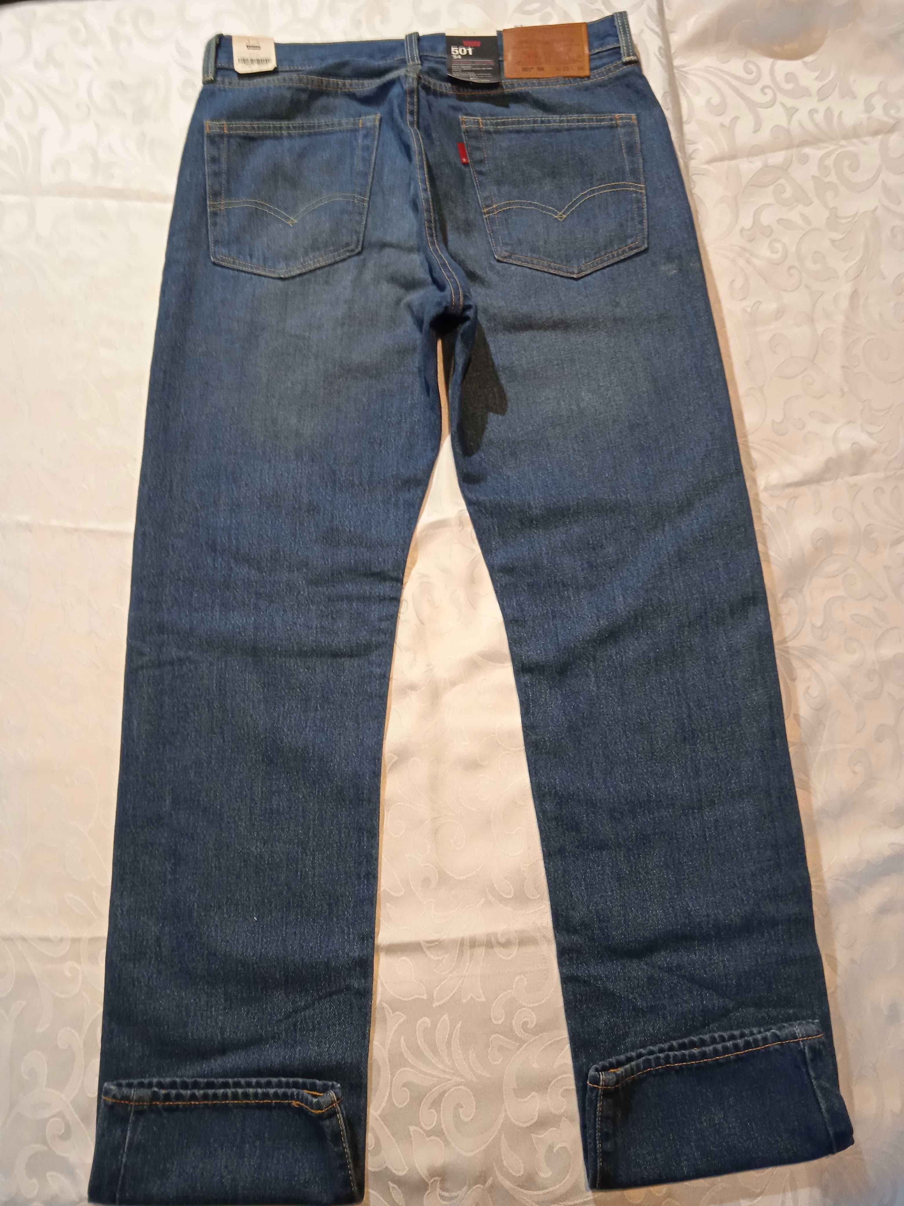 Levis 501 Slim '54 Premium Nowe spodnie jeansy W33 L34