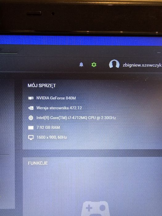 Laptop MSI CX70 / i7 / GeForce GTX 840m 2gb/  1TB SSD/ 8gb tam IDEALNY