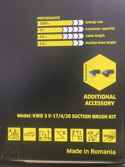 Професійний пилосос Karcher KWD 3 V-17/4/20 Brush Kit (1.628-443.0)