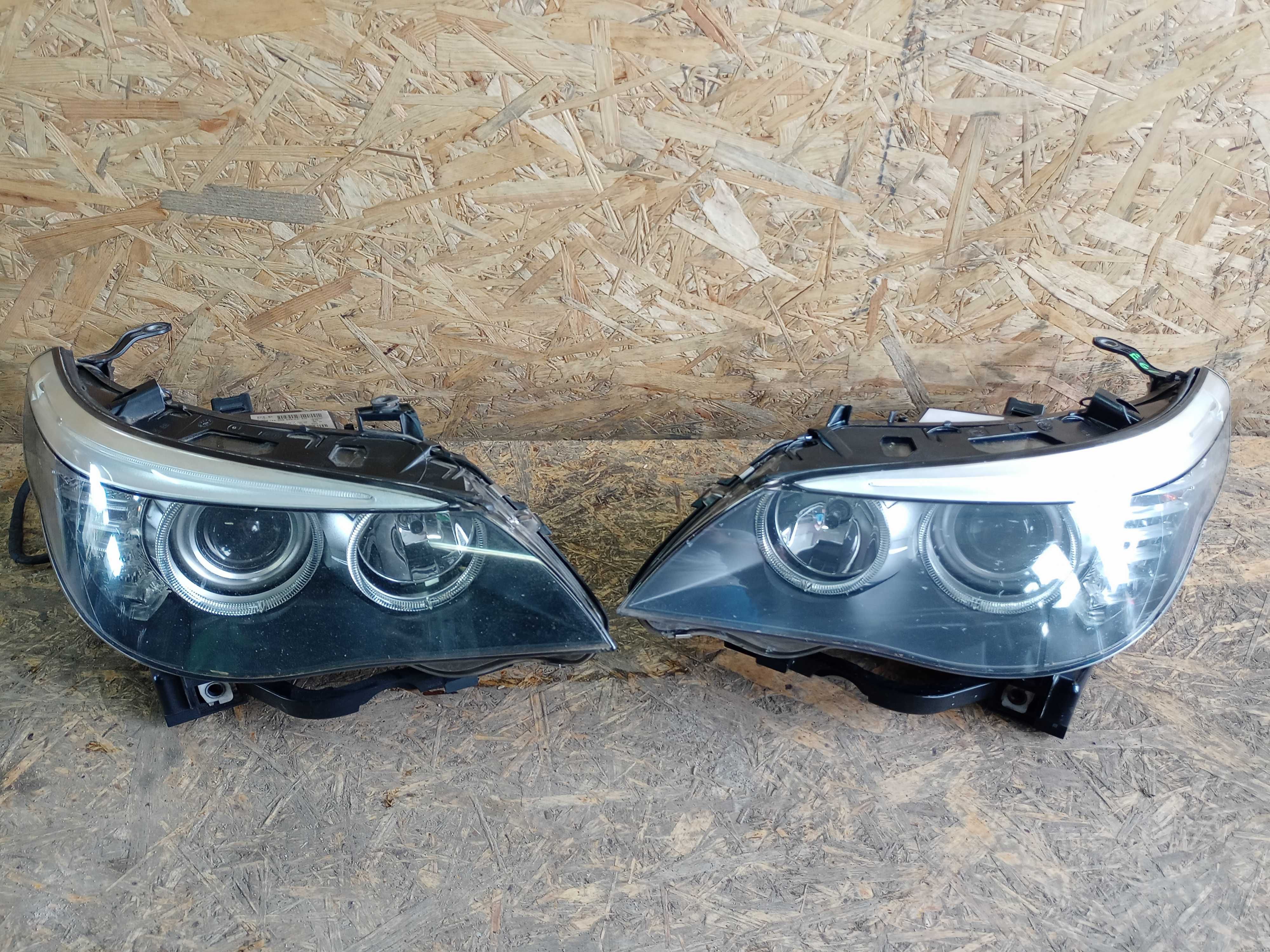 BMW E60 E61 Seria 5 lift FL lampa przód przednia prawa lewa H7 Angliki