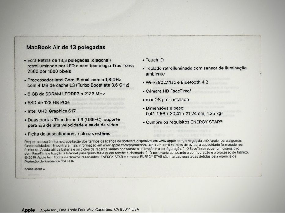 Macbook Air 13” como novo