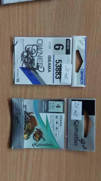 Haczyki wędkarskie rozmiary od 4 do 14 - 350 sztuk