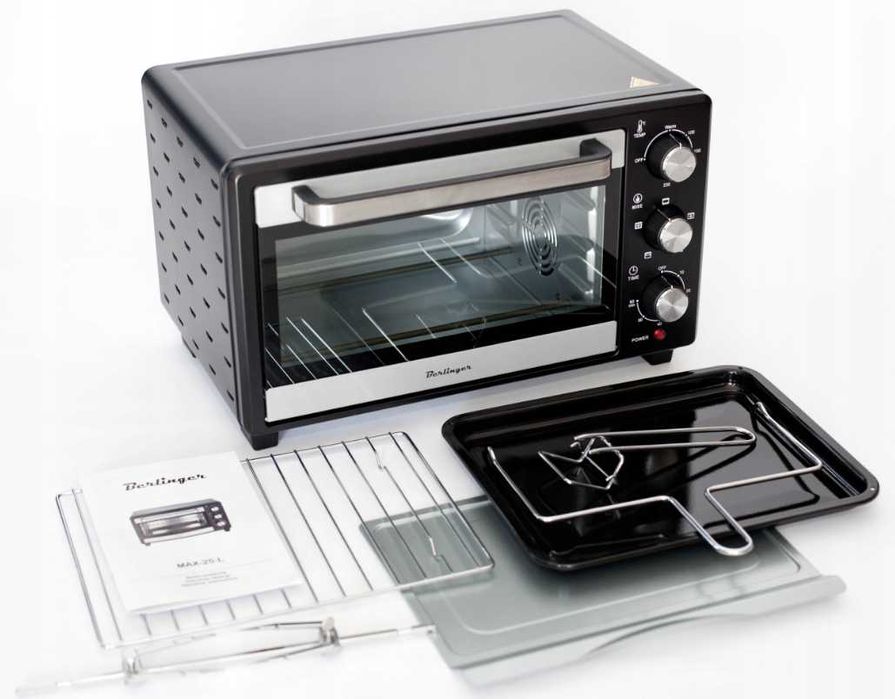 WYPRZEDAŻ Mini Piekarnik Elektryczny Rożno Grill Przenośny Berlinger