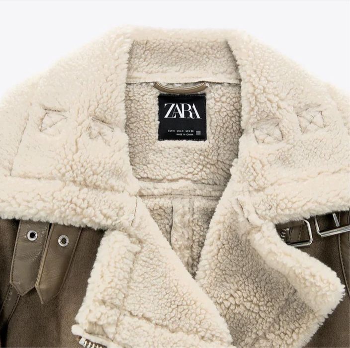 Дублянка Zara  Original дубленка Зара
