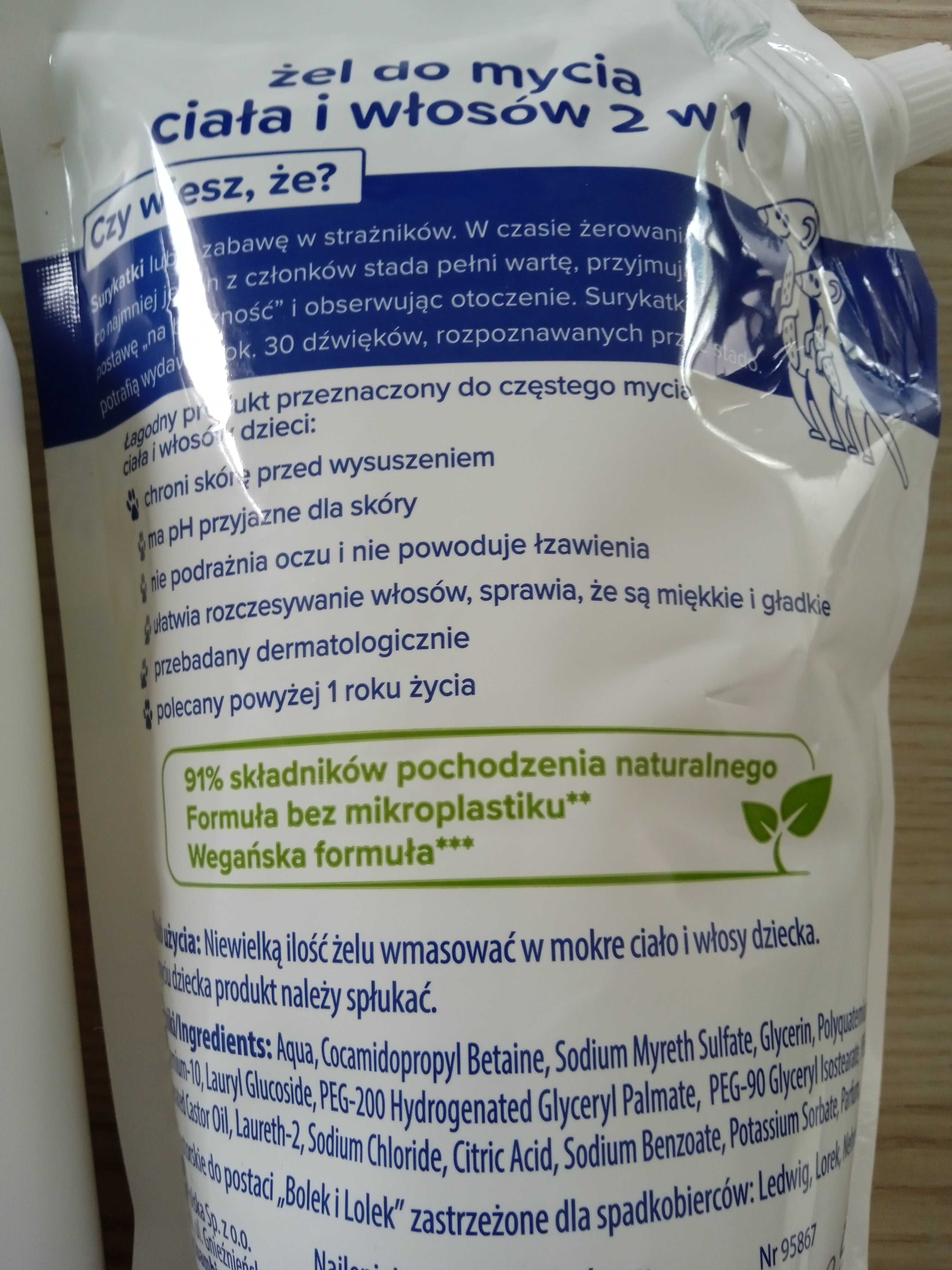 Bambino Rodzina żel p/prysznic 1L+żel d/mycia ciała i włosów 0,9L