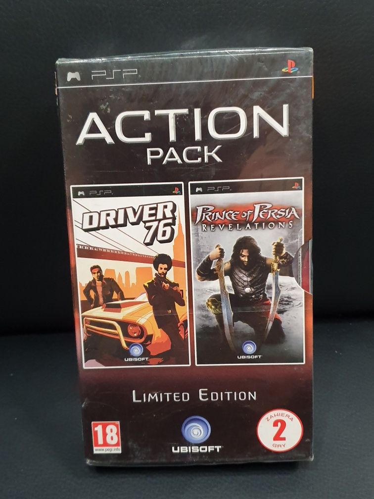 Gra gry psp nowa Unikat Action Pack Driver 76 Prince of Persia limited