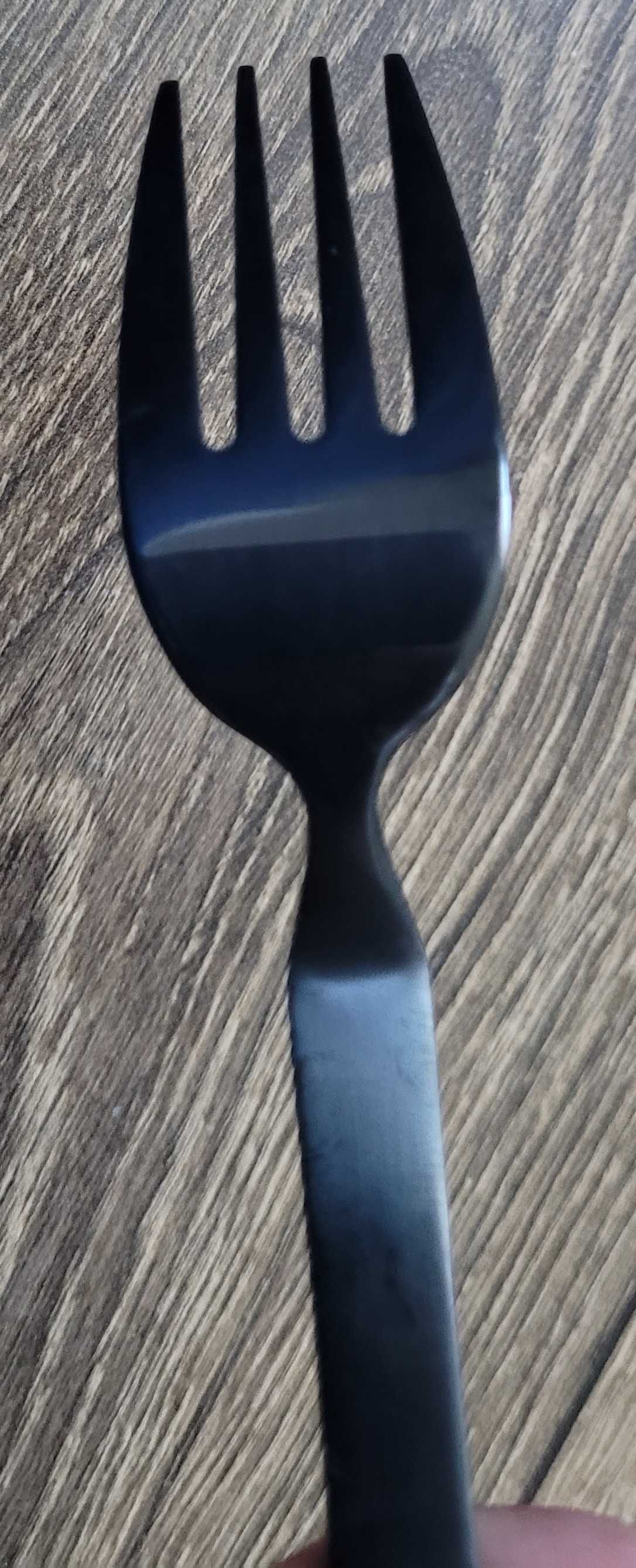 Broste Copenhagen widelec sztućce Tvis Cutlery czarny 1szt zestaw NOWY